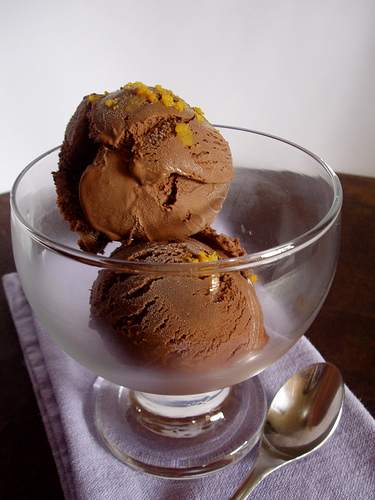 Table Recipes: Dark Chocolate Orange Ice Cream