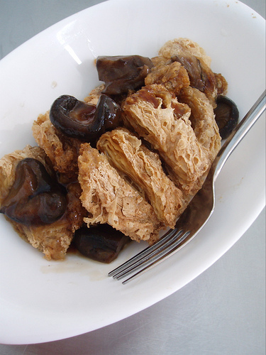 Fried Bean Curd Skins in Oyster Sauce from North Park