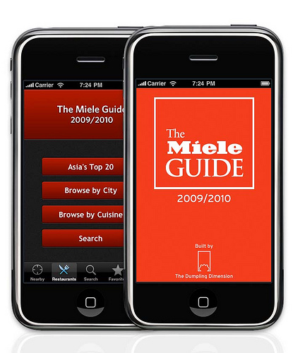 Table Suggestions: Miele Guide Application